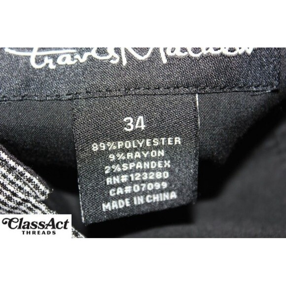 Travis Mathew Shorts Mens Grey Plaid Flat Front Stretch Golf Walking Chino 34" W - Picture 8 of 8